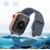 Silikonový řemínek APS pro Apple Watch 38/40/41mm - mátově modrý