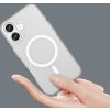 Magnetický abrazivní kryt pro iPhone 17 kompatibilní s MagSafe - matně bílý