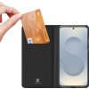 Pouzdro Dux Ducis Skin Pro pro Samsung Galaxy S25 Edge s flipem a slotem pro karty - černé