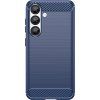 Karbonový kryt pro Samsung Galaxy S25 Edge - modrý