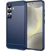 Karbonový kryt pro Samsung Galaxy S25 Edge - modrý
