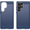 Karbonový kryt pro Samsung Galaxy S25 Ultra - modrý