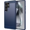 Karbonový kryt pro Samsung Galaxy S25 Ultra - modrý