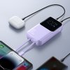 Mini powerbanka Joyroom JR-PBC06 so vstavanými káblami USB-C / Lightning 30W 10000mAh - fialová