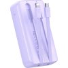 Mini powerbanka Joyroom JR-PBC07 20000mAh 30W s kabely USB-C a Lightning - fialová
