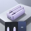 Mini powerbanka Joyroom JR-PBC07 20000mAh 30W s káblami USB-C a Lightning - fialová