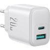 Joyroom JR-TCF21 Dual-Port (A+C) Power Charger (white)
