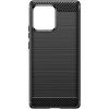 Silikonový kryt Carbon Case pro Motorola Edge 40 Pro - černý