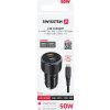 SWISSTEN CL ADAPTÉR 2x USB-C PD, 50W ČIERNY + KÁBEL USB-C / USB-C, 1 M