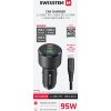 SWISSTEN CL ADAPTÉR 2x USB-C PD + USB-A, 95W ČERNÝ + KABEL USB-C / USB-C, 1 M