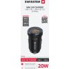 SWISSTEN CL ADAPTÉR PD, USB-C PD + USB-A, 20W ČIERNY