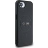 Pouzdro Guess PU Grained Classic Logo s MagSafe pro iPhone 16e - černé