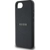 Pouzdro Guess PU Grained Classic Logo s MagSafe pro iPhone 16e - černé