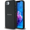 Pouzdro Guess PU Grained Classic Logo s MagSafe pro iPhone 16e - černé