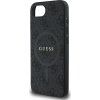Guess PU kožené pouzdro s MagSafe pro iPhone 16e - černé