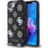 Puzdro Guess PU 4G Peony s MagSafe pre iPhone 16e - čierne