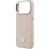 Puzdro Guess MagSafe s trojuholníkovým logom pre iPhone 17 Pro Max – ružové