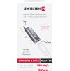 NABÍJECÍ ADAPTÉR SWISSTEN USB-C (samec) / LIGHTNING (samice) STŘÍBRNÝ