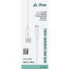 iPEAX TPU KABEL USB-A / USB-C 1M, USB 2.0 BÍLÝ