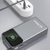 Powerbanka Dudao K31 Pro 45W 20000mAh s vestavěným zatahovacím kabelem USB-C - šedá