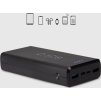 Rychlonabíjecí powerbanka: 20 000 mAh, 2 USB porty, černá
