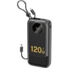 Powerbanka Dudao K13Pro 20000mAh s vestavěným kabelem - černá