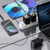 Nástenná nabíjačka Dudao A67EU GaN 67W so vstavaným zasúvacím káblom USB-C Power Delivery pre rýchle nabíjanie - čierna