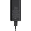 Nabíjačka Baseus GaN6 Pro 100W 2 x USB-C 2 x USB-A s čiernym káblom USB-C 100W 1m - čierna