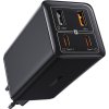 Nabíjačka Baseus GaN6 Pro 100W 2 x USB-C 2 x USB-A s čiernym káblom USB-C 100W 1m - čierna