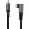 Wozinsky WPS3-UY41S USB-C Thunderbolt 4 240W 1m 4K uhlový kábel - čierny