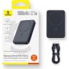 Powerbanka Baseus EnerFill FM11 Ultra-Mini 10000mAh 22,5W kompatibilní s MagSafe s kabelem Baseus Simple USB-C 20V/3A 30cm - černá