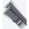 Kožený řemínek AmazingThing Class Band pro Apple Watch 45 / 46 / 49 mm - šedý