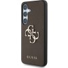 Pouzdro Guess Grained Big 4G Logo Small Classic Logo pro Samsung Galaxy S25 hnědé