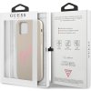 Guess GUHCP12LLSVSGP silikonový vintage kryt pro iPhone 12 Pro Max 6,7" šedorůžový/šedorůžový