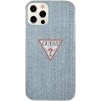 Guess GUHCP12LPCUJULLB Pevný kryt na iPhone 12 Pro Max 6,7" modrý/svetlomodrý, kolekcia džínsov