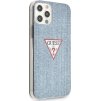 Guess GUHCP12LPCUJULLB Pevný kryt na iPhone 12 Pro Max 6,7" modrý/svetlomodrý, kolekcia džínsov