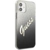 Guess GUHCP12SPCUGLSBK pevný kryt pro iPhone 12 mini 5,4" černý/černý s třpytivým gradientním písmem