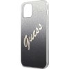 Guess GUHCP12SPCUGLSBK pevný kryt pro iPhone 12 mini 5,4" černý/černý s třpytivým gradientním písmem