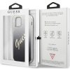 Guess GUHCP12SPCUGLSBK pevný kryt pro iPhone 12 mini 5,4" černý/černý s třpytivým gradientním písmem