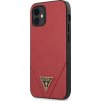 Guess GUHCP12SVSATMLRE iPhone 12 mini 5,4" červený/červený pevný kryt Saffiano