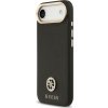 Pouzdro Guess Grained Strass Logo MagSafe pro iPhone Air - černé