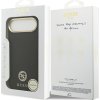 Pouzdro Guess Grained Strass Logo MagSafe pro iPhone Air - černé