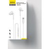 Dudao X3C+ káblové slúchadlá do uší s USB-C 1,2 m - biele