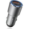 Dudao USB / USB nabíječka do auta typu C Power Delivery Quick Charge 22,5 W šedá (R4PQ)