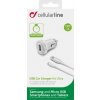 Autonabíjačka CellularLine s dátovým káblom a konektorom microUSB, 2A