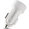 Nabíjačka do auta Dudao 2x USB 2.4A + kábel USB 3v1 Lightning / Type-C / micro USB kábel biela (R7 biela)
