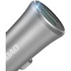 Dudao 3,4A chytrá autonabíječka 2x USB stříbrná (R6S stříbrná)