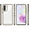 Puzdro Outer Space pre Samsung Galaxy A26 s flexibilným rámom – polopriehľadné, čierne