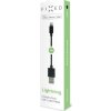Datový a nabíjecí kabel FIXED s konektory USB/Lightning, 1 metr, MFI certifikace, černý