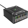 Blitzwolf BW-S28 260W, 2xUSB-A, 3xUSB-C, 15W stanica s bezdrôtovým nabíjaním Qi (black)